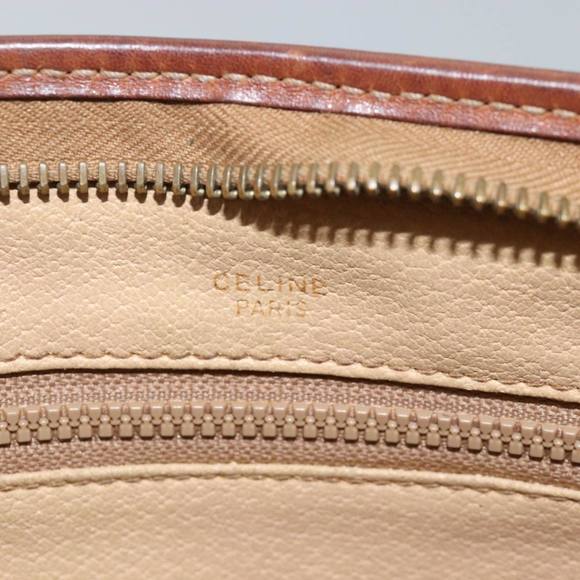 CELINE Macadam Canvas Clutch Bag PVC Brown Auth bs14884 - Picture 9 of 16